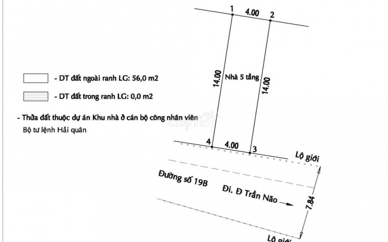 *Nhà 5 tầng khu cán bộ Bộ Tư Lệnh Hải Quân. An Khánh .Q2